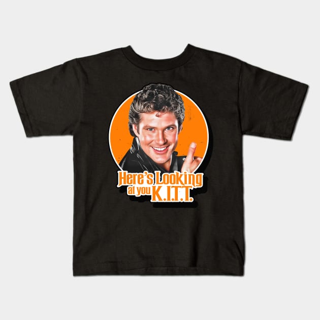 Here's Looking At You KITT Kids T-Shirt by darklordpug